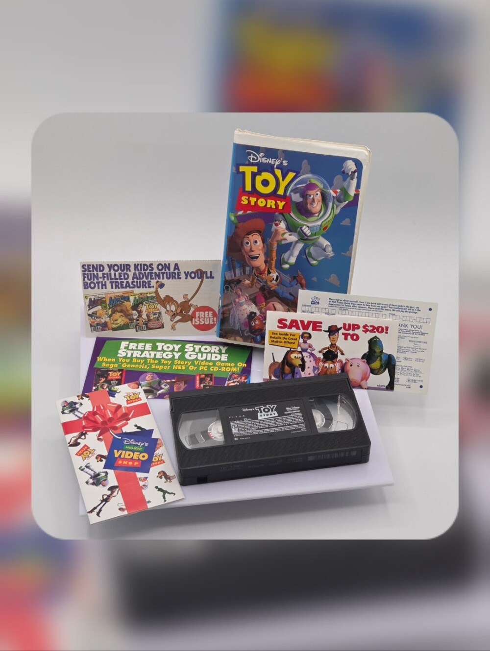 Disney Collectors!! Toy Story 1996 VHS CIB Complete With Inserts, Adventure Mag
